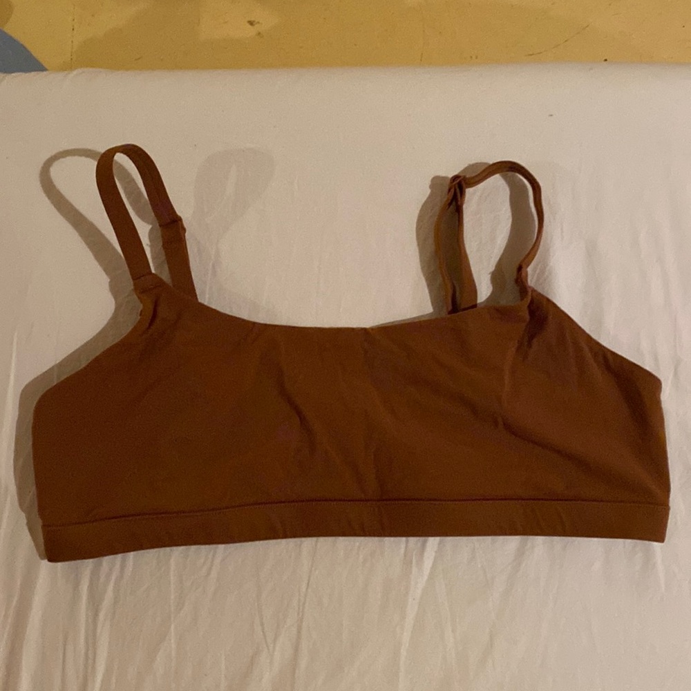 Fits everybody scoop neck bra in copper size L